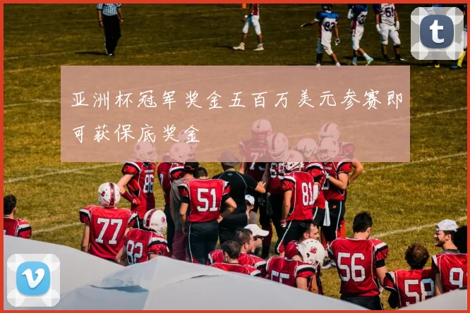 亚洲杯冠军奖金五百万美元参赛即可获保底奖金