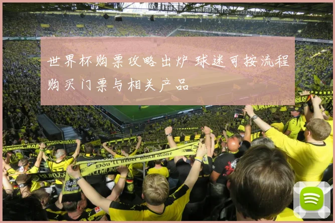 世界杯购票攻略出炉 球迷可按流程购买门票与相关产品