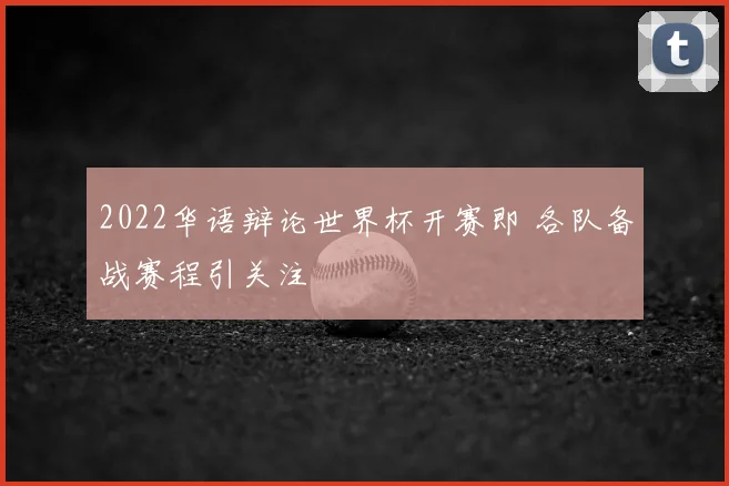 2022华语辩论世界杯开赛即 各队备战赛程引关注